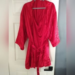 Dreamgirl sz 3x-4x red robe/nighty set